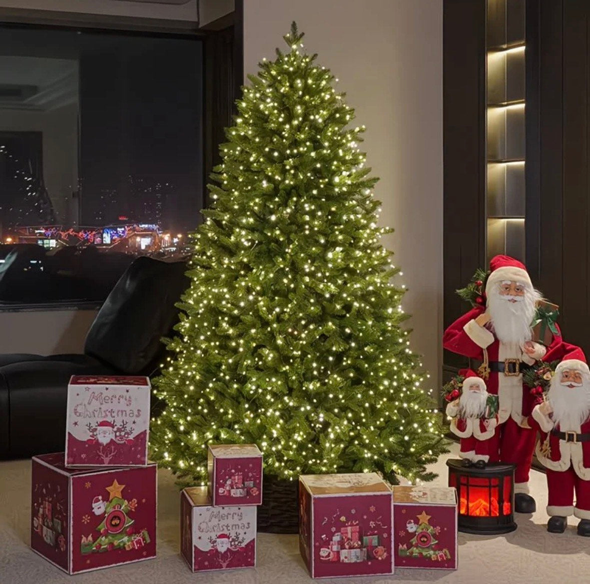 Luxury Full-Branch Christmas Tree 185cm